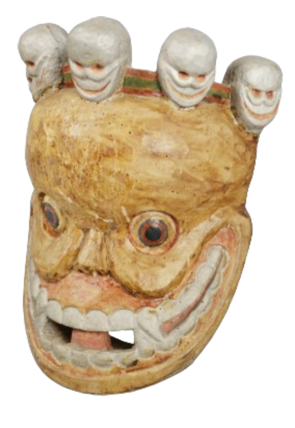 Monpa Tribe’s Wooden Skull Mask