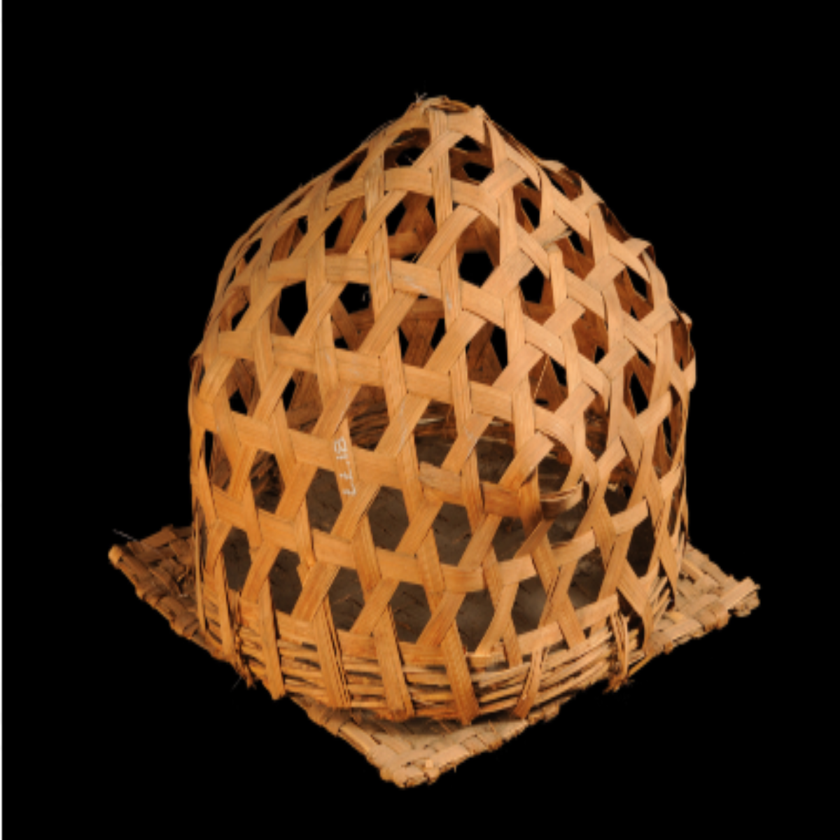 A traditionally crafted small bamboo cage (Garana) A traditionally crafted small bamboo cage (Garana)