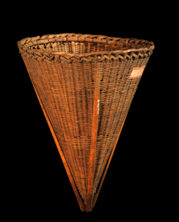 Conical Bamboo Basket of Angami Naga Tribe