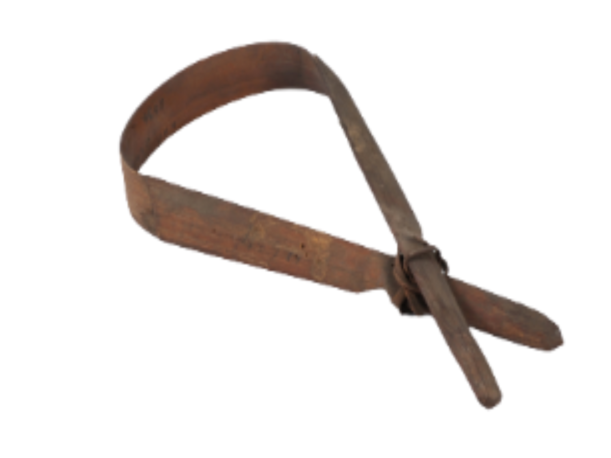 Traditional Bamboo Scraper of the Sema Naga Tribe Traditional Bamboo Scraper of the Sema Naga Tribe