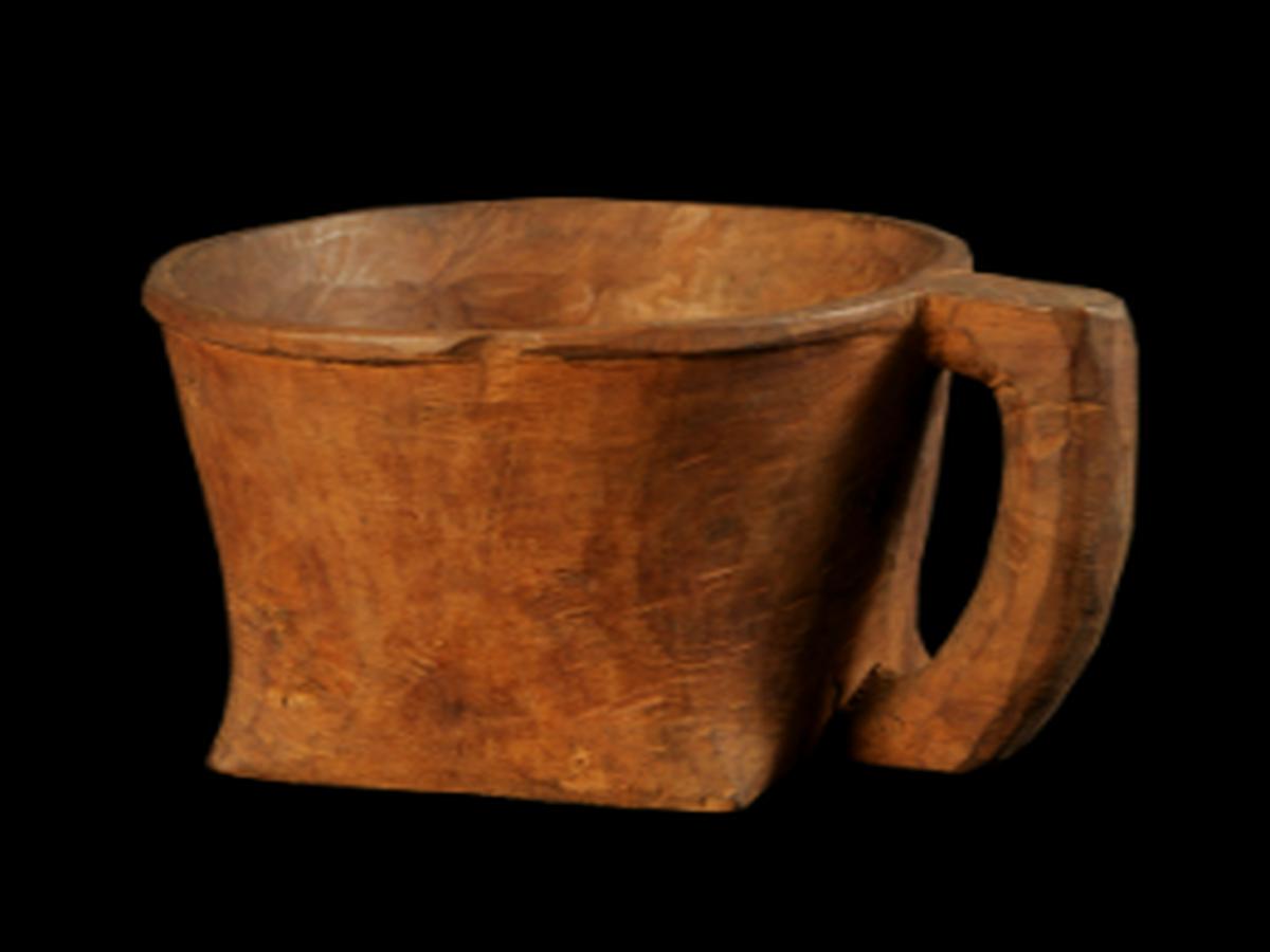Conical Wooden Mug of Tangkhul Naga Tribe Conical Wooden Mug of Tangkhul Naga Tribe