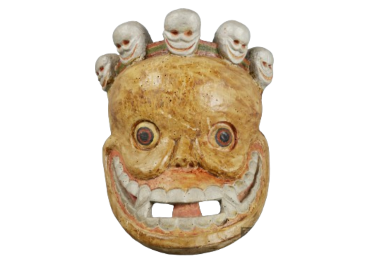 Monpa Tribe’s Wooden Skull Mask
