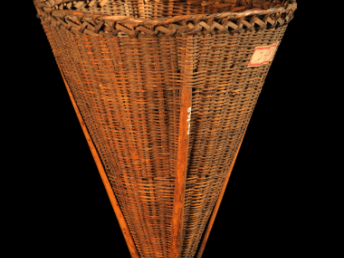 Conical Bamboo Basket of Angami Naga Tribe