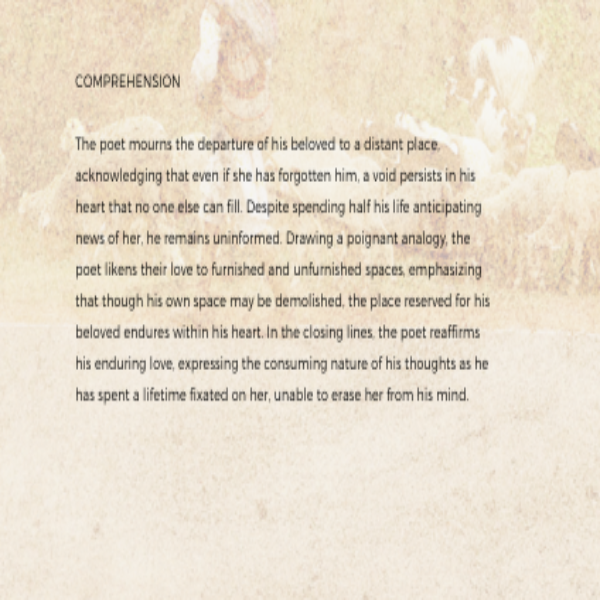 Poem Comprehension Poem Comprehension