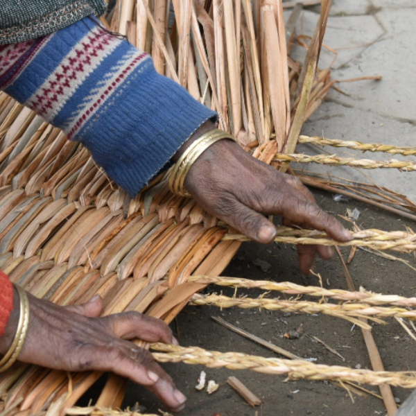 Grass Craft Making process Grass Craft Making process