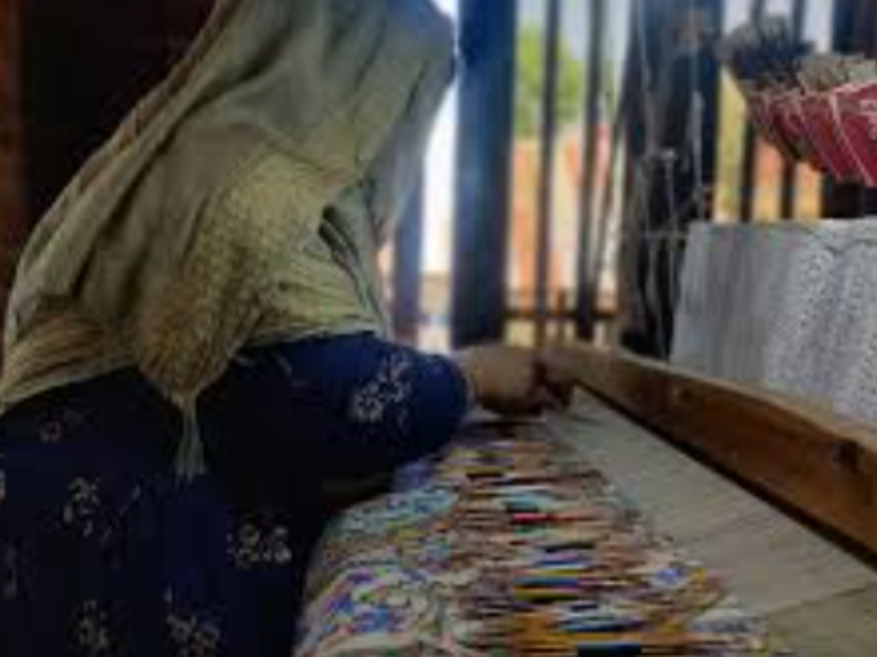 Woolen craft making Woolen craft making