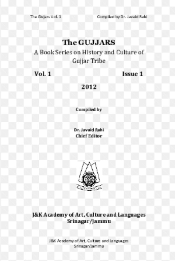 Book on The Gujjars