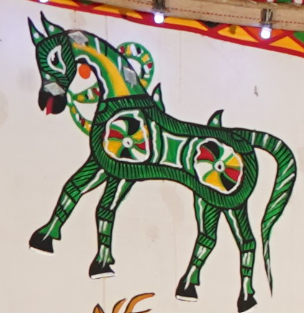 Saval Dharmi Ghoda motif Saval Dharmi Ghoda motif
