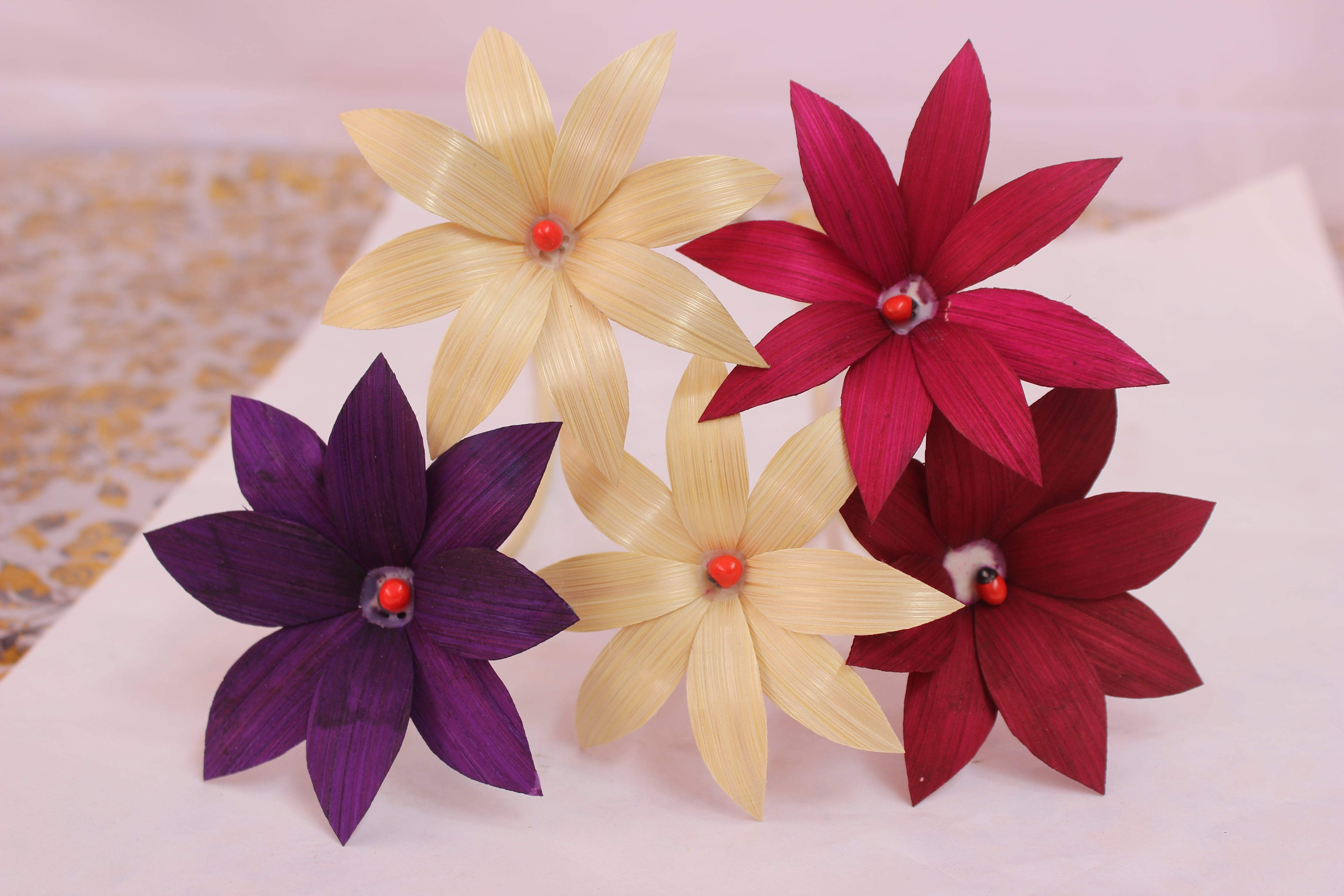 Bamboo flower art Bamboo flower art