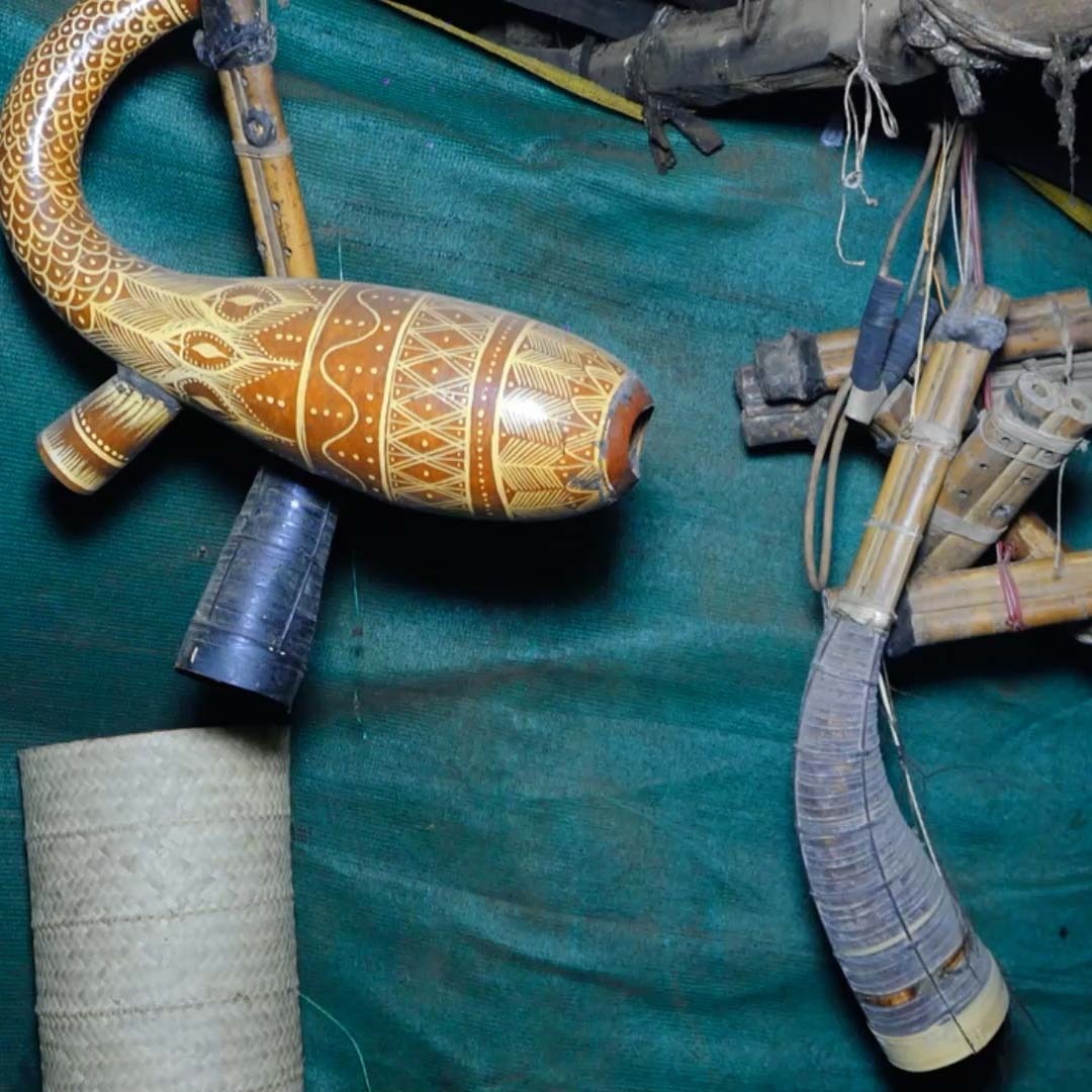 Traditional Tarpa Instrument of Warli Tribe Traditional Tarpa Instrument of Warli Tribe
