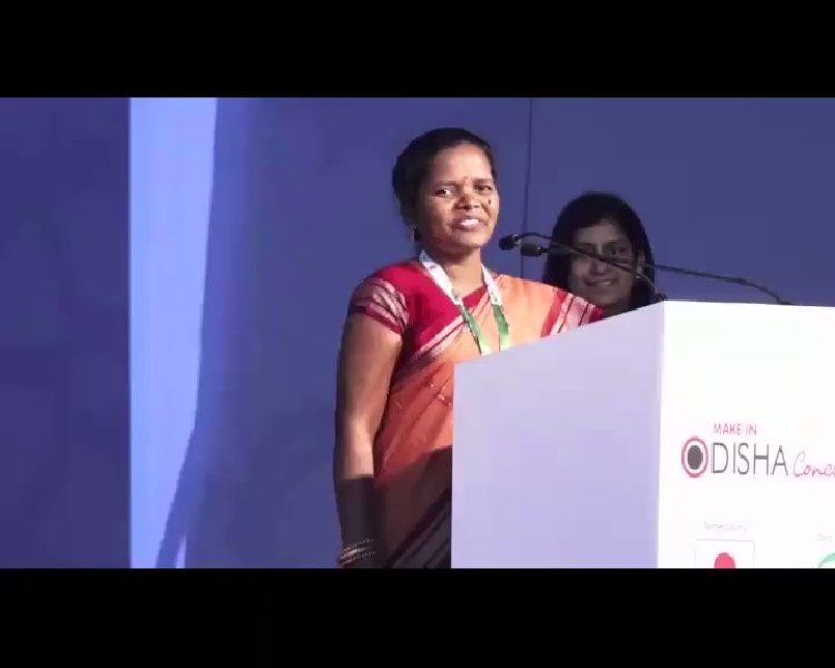 Jayanti Ekka giving speech Jayanti Ekka giving speech