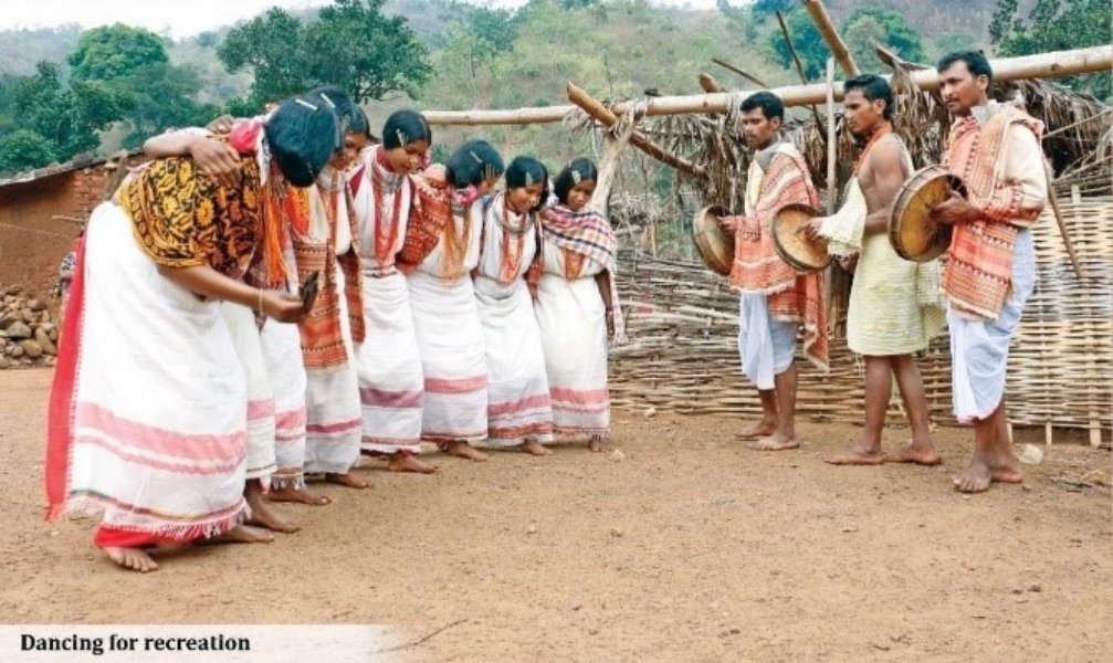 Dongria Khond tribe dancing for recreation Dongria Khond tribe dancing for recreation