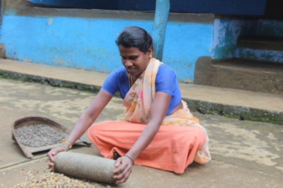 Women performing household activities Women performing household activities