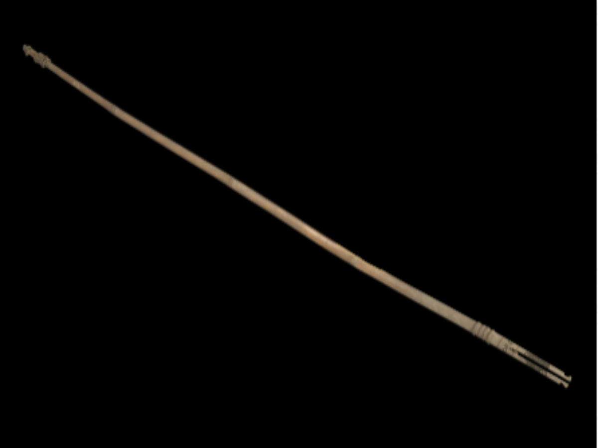 A traditional bamboo strip tool A traditional bamboo strip tool