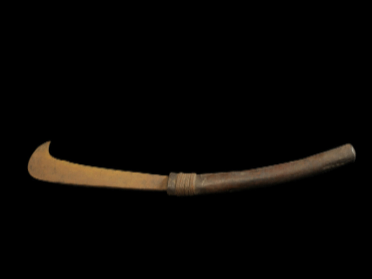 A traditional large iron dao A traditional large iron dao