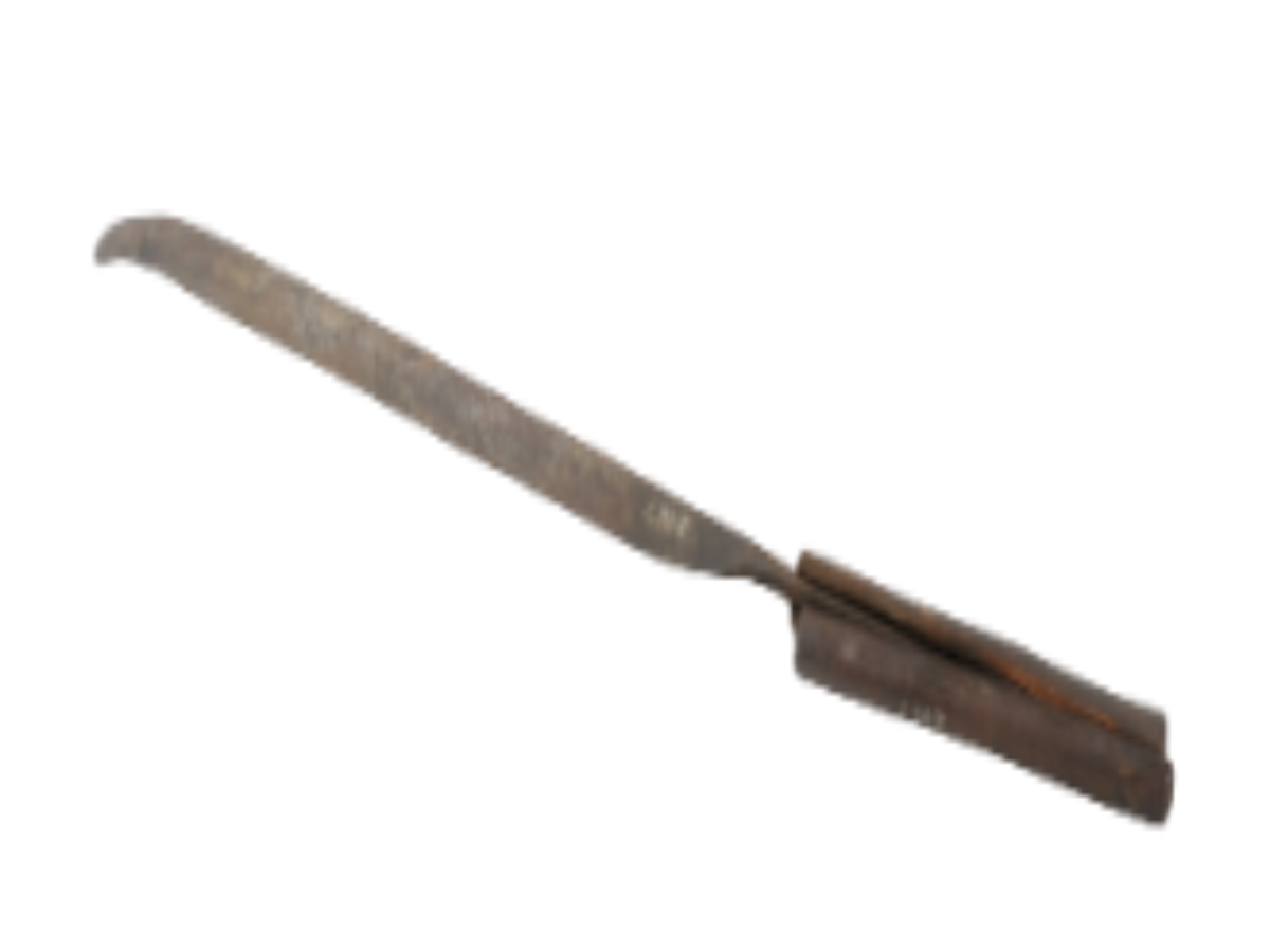 Implements like sickles, scythes, and flails historically Implements like sickles, scythes, and flails historically