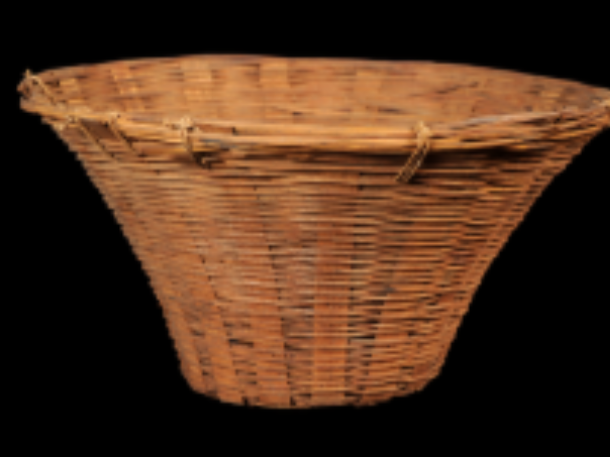 Crafted from split bamboo Crafted from split bamboo