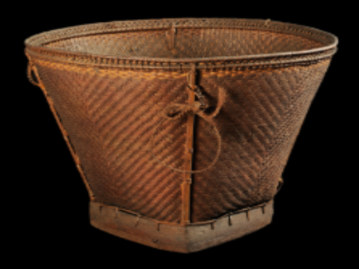 Woven Basket of Kuki Tribe Woven Basket of Kuki Tribe