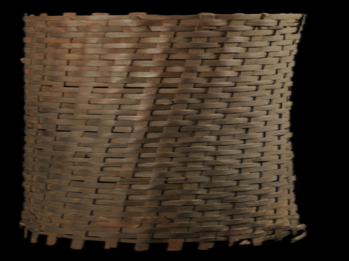 Cylindrical bamboo shaped basket Cylindrical bamboo shaped basket