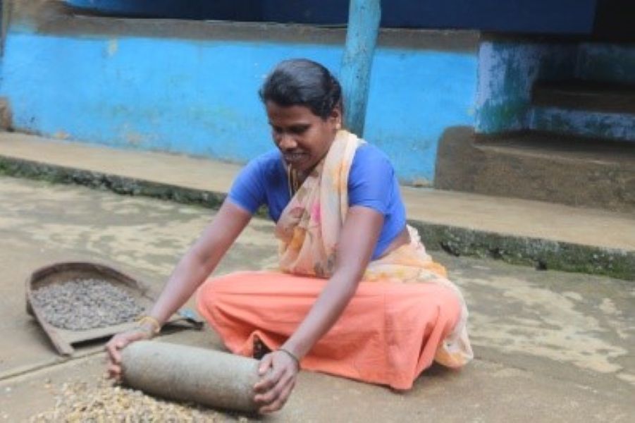 Women performing household activities Women performing household activities
